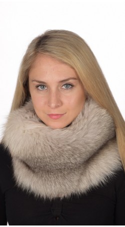 Grey Fox Fur Neck Warmer